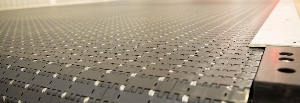 Nahaufnahme von einem Förderband