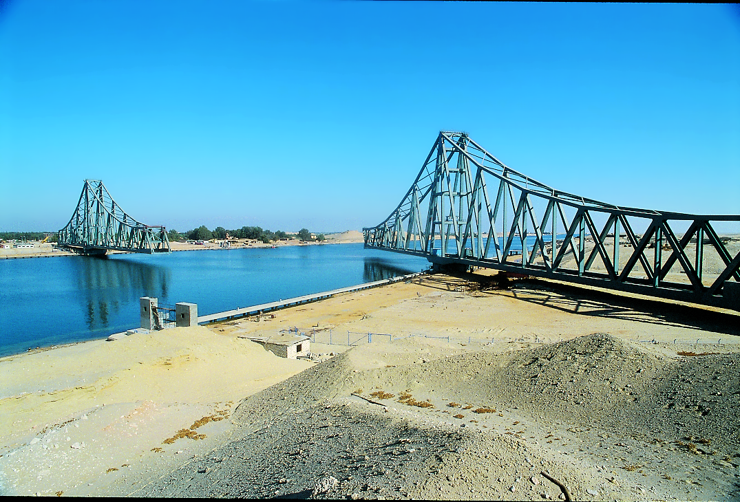 El-Ferdan-Brücke in Suezkanal/Ägypten