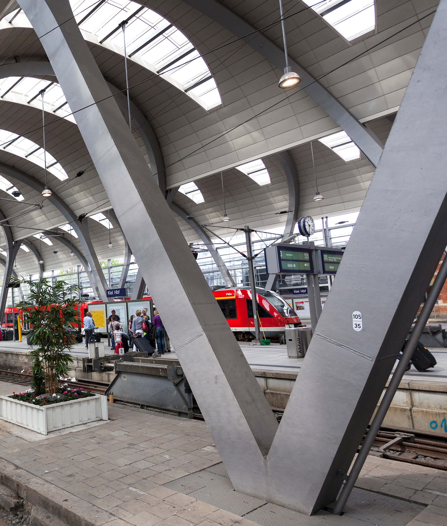 Innenansicht Hauptbahnhof Kiel
