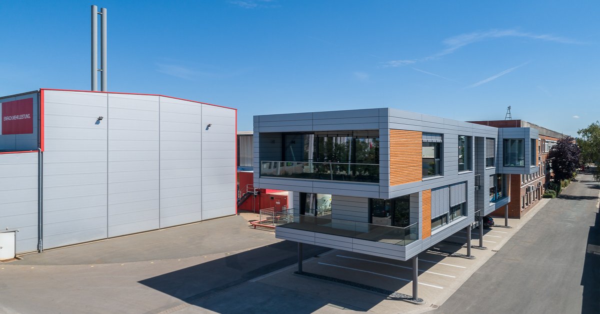 Modulbau auf dem Werksgelände der SEH Engineering GmbH