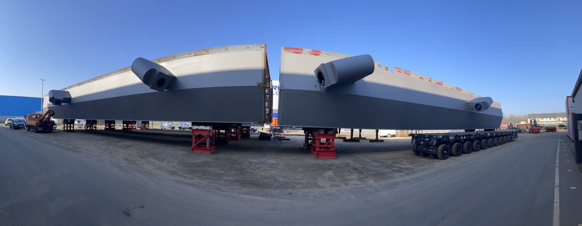 Transport Brückenteile