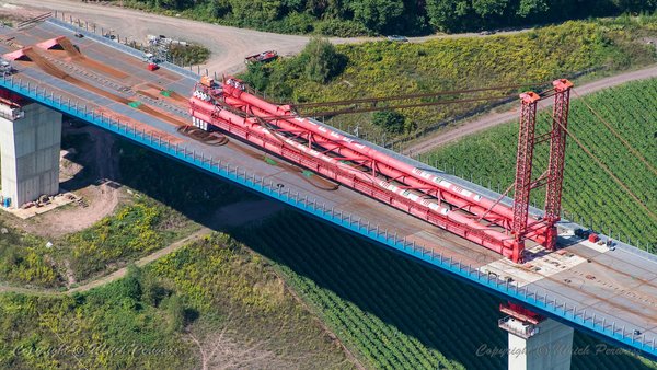 Hochmoselbrücke während Bau
